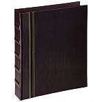 Альбом для монет OfficeSpace «Люкс» формат Optima, 230×270 на кольцах, коричневый, 10л., иск. кожа