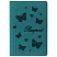 превью Обложка для паспорта STAFFбархатный полиуретан«Бабочки»мятно-бирюзовая237617