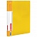 превью Папка с металлическим скоросшивателем и внутренним карманом BRAUBERG «Contract», желтая, до 100 л., 0.7 мм