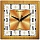 Часы настенные ход плавный, Камелия «Римские новые 2», квадрат, 29×29×3.5, св-кор. рамка