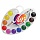 Краски акварельные ЛУЧ «Палитра», 12 цветов, медовые, с кистью, пластиковая коробка, 29С 1761-08