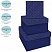 превью Набор квадратных коробок 3в1, MESHU «Blue style. Top. », (19.5×19.5×11-15.5×15.5×9см)