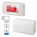 Салфетки бумажные для диспенсераLAIMA (Система N4) PREMIUM2-слойныеКОМПЛЕКТ 5 пачек по 200 шт.19.5×16.5 смбелые112510