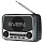 Радиоприёмник SVEN SRP-445, 3 Вт, FM/AM, USB, microSD, пластик, аккумулятор, черный
