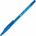 превью Ручка шариковая Attache Slim синяя (полупрозрачный корпус, толщина линии 0.38 мм)