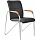 Конференц-кресло Samba Silver черное (искусственная кожа/металл серебристый)