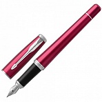Ручка перьевая PARKER «Urban Core Vibrant Magenta CT», корпус пурпурный глянцевый лак, хромированные детали, синяя