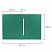 превью Папка с пластиковым скоросшивателем BRAUBERG «Office», зеленая, до 100 листов, 0.5 мм