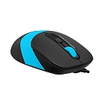 Мышь компьютерная A4Tech Fstyler FM10S черный/голубой 1600dpi USB (4but)