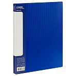 Папка с 60 вкладышами СТАММ «Кристалл» А4, 21мм, 700мкм, пластик, синяя