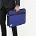 превью Сумка пластиковая BRAUBERG, А4+, 390×315×70 мм, на молнии, внешний карман, фактура бисер, синяя