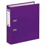 Папка-регистратор OfficeSpace, 70мм, бумвинил, с карманом на корешке, фиолетовая