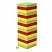 превью Игра настольная «ЦВЕТНАЯ БАШНЯ»48 окрашенных деревянных блоков + кубикЗОЛОТАЯ СКАЗКА662295