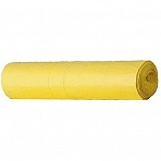 Мешки для мусора на 120 л желтые (ПНД, 11 мкм, 10 штук в рулоне, 70×110 см)