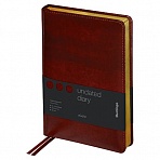Ежедневник недатир. A5, 160л., кожзам, Berlingo «xGold», зол. срез, коричневый