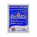 Салфетка для рук антисептическая Sanitelle Спиртовая 200×250 мм