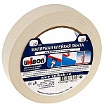 Клейкая лента малярная Unibob белая 25 мм х 50 м (бумажная, легкоудаляемая)