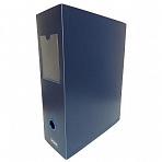 Короб архивный пластиковый Attache на кнопке 330×245×100 мм синий до 900 листов