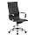 Кресло руководителя BRABIX «Strike EX-525», экокожа черная, ткань черная, TW