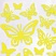 превью Наклейки флуоресцентные «Бабочки», светятся в темноте, 18 штук, ассорти, 14×21 см, ЮНЛАНДИЯ