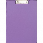 Папка-планшет с зажимом Attache Bright colours A4 сиреневая с крышкой