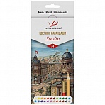 Карандаши цветные Vista-Artista «Studio», 24цв., картон, европодвес