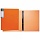 Папка на 4 кольцах HATBER HD, 25 мм, 'Неоново-оранжевая', до 120 листов, 0,9 мм, 4AB4 02035