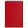 Блокнот А5 60л. на гребне OfficeSpace «Base», красная пластиковая обложка