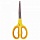 Ножницы BRAUBERG «Extra» 185 мм, классической формы, ребристые резиновые вставки, оранжево-желтые
