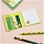 Флажки-закладки и самоклеящиеся блоки в наборе MESHU «Sweet mono», 74×74мм, 60×15мм, 25л., европодвес, Catcus