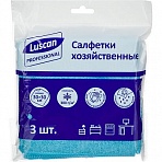 Салфетки хозяйственные Luscan Professional 300г/м2 30×30см 3шт/уп синие