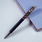 Ручка шариковая автоматическая MESHU «Black sand» синяя, 1.0мм