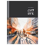 Скетчбук 100л. А5 7БЦ BG «City life», глянцевая ламинация, 100г/м2