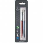 Набор Parker «Jotter London»: шар. ручка Red + гел. ручка Blue, 1.0мм, кнопочн., блистер