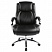 превью Кресло для руководителя Easy Chair 585 TR черное (рециклированная кожа/хромированный металл)