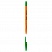 превью Ручка шариковая Berlingo «Tribase Orange», зеленая, 0.7мм
