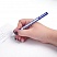 превью Ручка гелевая BRAUBERG «Contract», корпус синий, игольчатый пишущий узел 0.5 мм, резиновый держатель, синяя