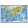 Карта мира физическая 120×78 см1:25Мс ламинациейинтерактивнаяевроподвесBRAUBERG112379