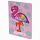 Блокнот МАЛЫЙ ФОРМАТ (103×148 мм) А6, 32 л., сшивка, декор, клетка, ЮНЛАНДИЯ, Фламинго