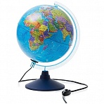 Глобус «День и ночь» с двойной картой - политической и звездного неба Globen, 25см, с подсветкой от сети