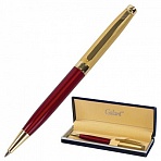 Ручка подарочная шариковая GALANT «Bremen», корпус бордовый с золотистым, золотистые детали, пишущий узел 0.7 мм, синяя