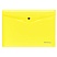 превью Папка-конверт на кнопке Berlingo «Neon» А4, 200мкм, прозрачная желтый неон