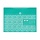 Папка-конверт на кнопке Berlingo «Radiance», 180мкм, голубой/зеленый градиент, с рисунком