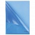превью Папка-уголок жесткая BRAUBERG, синяя, 0,15 мм