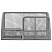 превью Подставка-органайзер металлическая BRAUBERG, 7 секций, 125×220х140 мм, серебро