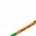 превью Ручка шариковая Berlingo «Tribase grip orange» зеленая, 0.7мм, грип