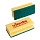 Губки VILEDA «Виледа», комплект 10 шт., для любых поверхностей, зеленый абразив, желтые, 7×9.5 см
