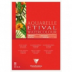 Альбом для акварели 10л., А4, на склейке Clairefontaine «Etival», 300г/м2, классическое зерно