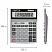 превью Калькулятор STAFF настольный металлический STF-1712, 12 разрядов, двойное питание, 200×152 мм