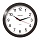 Часы настенные TROYKA 81000012, квадрат, черные, белая рамка, 32×32×3.5 см